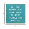 Slickblue Funny Weirdo Quote Wood Sign – Rustic 7x7 Wall Art – Unique Home Decor Plaque, Multiple Color Options - 3 of 3