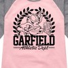 Girls' - Garfield - Athletic Dept Shirt Tail Raglan Graphic T-shirt - 2 of 4
