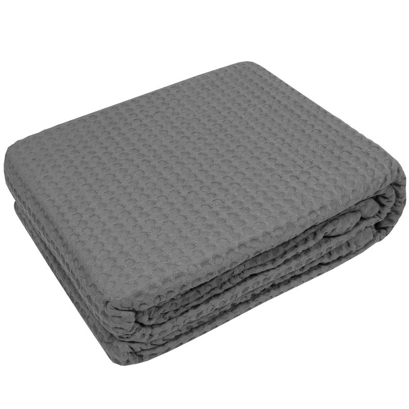 100% Cotton Blanket, Luxurious Breathable Waffle Weave Design by Sweet Home Collection™, 2 of 5
