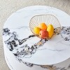 27.5" Round Coffee Table with Low Profile MDF Base,Modern Accent Table for Compact Spaces-The Pop Home - 3 of 4