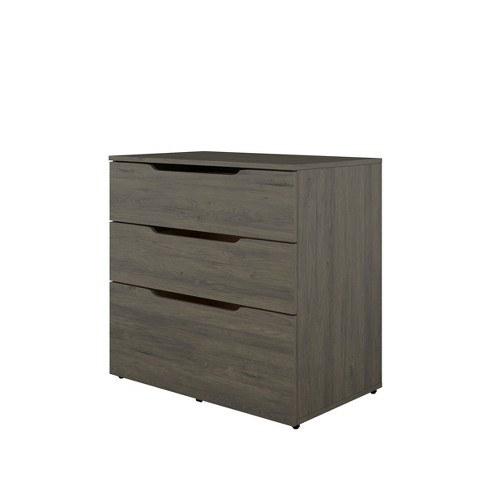 VASAGLE File Cabinet Mobile Filing Cabinet with Wheels 2 Drawers Open Shelf  for Office Charcoal Gray and Black 