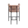 Meridian Furniture,Malin Tan Vegan Leather Counter Stool, Set of 2 - 4 of 4