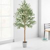 Whizmax Artificial Olive Tree Tall Faux Silk Olive Trees for Home Office Decor Fake Potted Tree with Natural Wood and Lifelike Fruits - 3 of 4