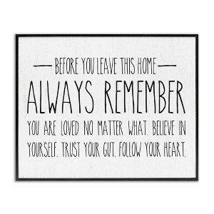 Stupell Industries Follow Your Heart Motivational Quote Casual Phrase, 16" x 20" - 1 of 4