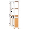63"H Garden Wood Storage Cabinet With Waterproof Greenhouse Cold Frame And Lockable Door,Storage Shed Outside,Storage Shed At Home Depot-Maison Boucle - 3 of 4