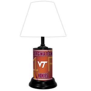 NCAA 18-inch Desk/Table Lamp with Shade, #1 Fan with Team Logo, Virginia Tech Hokies - 1 of 3