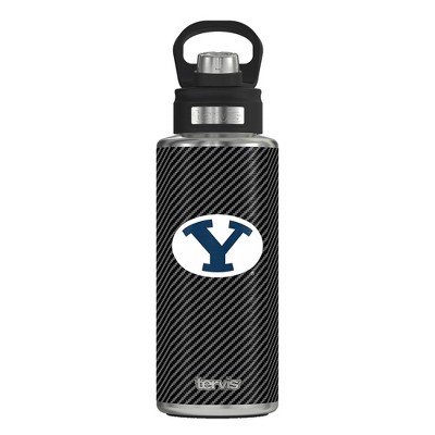 NCAA BYU Cougars 32oz Carbon Fiber Stainless Steel Water Bottle