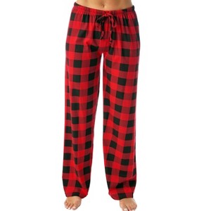 Just Love Womens Buffalo Plaid Knit Jersey Pajama Pants Buffalo Check - 1 of 3