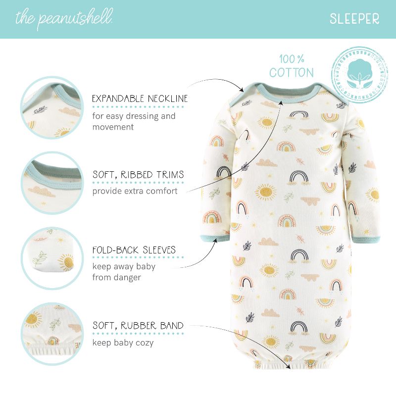 The Peanutshell Sunny Side Up 16-Piece Baby Clothes, Layette Gift Set, 0-3 Months, 5 of 7