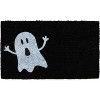 HomeRoots 24" X 36" Black And White Halloween Halloween Outdoor Coir Door Mat - 4 of 4