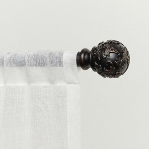 EXCLUSIVE HOME Vine 1" Curtain Rod and Finial Set - 1 of 3