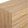 Gulches Modern Natural 9-Drawer Dresser - Wide Chest, Golden Handles, Sturdy & Safe, Easy to Assemble - 3 of 4
