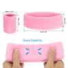 Unique Bargains Terry Cloth Sports Athletic Gym Headband Wristband Sweatband 10 Sets - 2 of 4