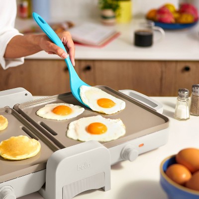 bella Fold and Store Dual Temp Griddle Oatmilk❗MAY HAVE MISSING PIECES/NEEDS CLEANING❗