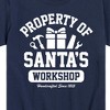 Boys' - Instant Message - Property Of Santas Workshop Christmas Short Sleeve Graphic T-Shirt - 2 of 4