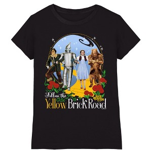 Girl's The Wizard Of Oz Yellow Brick Road T-Shirt - 1 of 3