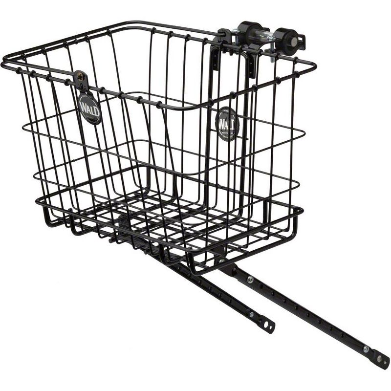 Wald 3339 Multi-fit Rack and Basket Combo: Gloss Black Basket Dimensions: 14.5 x 9.5 x 9", 1 of 4