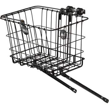 Wald 3339 Multi-fit Rack and Basket Combo: Gloss Black Basket Dimensions: 14.5 x 9.5 x 9"