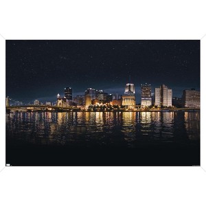 Trends International Cityscapes - Pittsburgh, Pennsylvania Framed Wall Poster Prints - 1 of 4