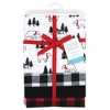 Hudson Baby Infant Boy Cotton Flannel Receiving Blankets, Buffalo Plaid Bear, One Size - 2 of 4