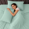 6 Piece Bed Sheet Set Ultra Soft Brushed Microfiber Solid Sheets with Pillow Cases - Lux Decor Collection - 4 of 4