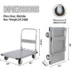Acekool Heavy Duty Platform Hand Truck, 36x24 Inch Steel Platform, 2000 lbs Capacity, 26.4 Inch Ergonomic Handle, Smooth Rolling Wheels - 3 of 4