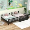 NicBex Full Over Fulll Bunk Bed with Trundle and Safety Guardrail,Twin Loft Bed with Ladder and Converts to 2 Twin Beds,Bunk Beds for Bedroom - 4 of 4