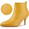 Allegra K Women's Pointed Toe Side Zipper Stiletto Heels Ankle Boots - 2 of 4