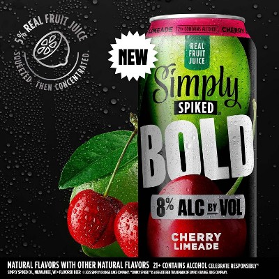 Simply Spiked Bold Cherry Limeade - 24 fl oz Can