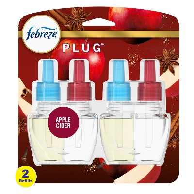 Febreze Plug Dual Air Freshener Refill - Baked Cinnamon Apples - 0.87 fl oz/2ct