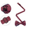 INSPIRE CHIC Men's Two Color Layered Adjustable Solid Color Bow Ties - 2 of 4