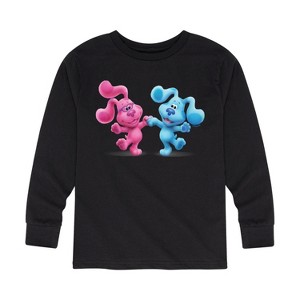 Boys' - Blue's Clues & You! - Happy Blue Long Sleeve Graphic T-Shirt - 1 of 4