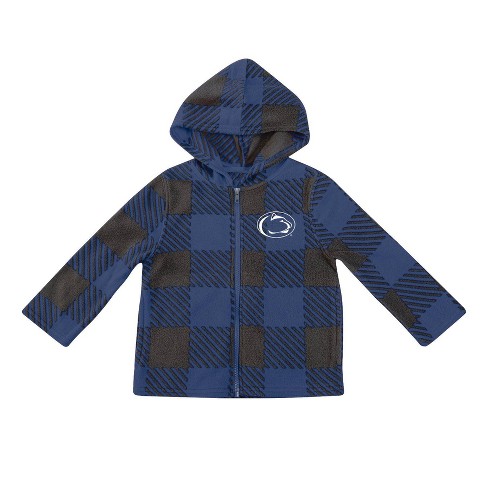 NCAA Penn State Nittany Lions Toddler Boys' Buff Checkered Zip-Up Jacket - image 1 of 3