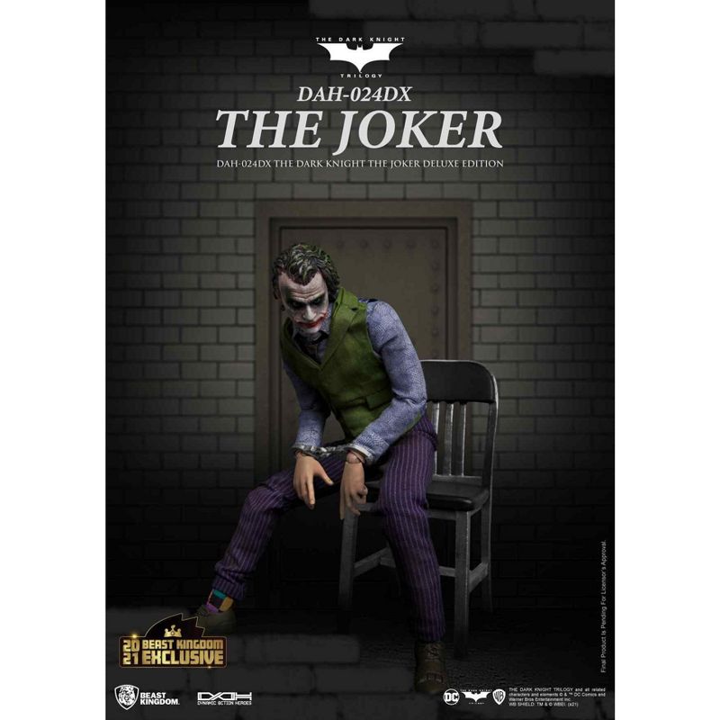 DC Comics The Dark Knight The Joker Deluxe Edition (Dynamic 8ction Hero), 3 of 6