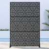 PexFix 72 in. H x 47 in. W Outdoor Metal Privacy Screen  Web Pattern in Black - 2 of 4
