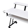 PAGED Home Office Desk 71" L Simple Modern Music Desk with Open Storage Shelves and Earphone Hook for Office - 4 of 4