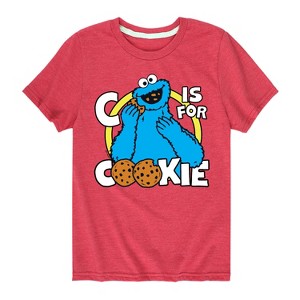 Boys' - Sesame Street - Cookie Monster Short Sleeve Graphic T-Shirt - 1 of 4