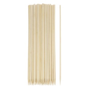 Unique Bargains Bamboo Barbecue Skewers Natural Wooden Cocktail Picks 200 Pcs - 1 of 4