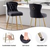 FURNIinspire Dining Chair, Set of 2, Wing Back Bar Chairs for Kitchen Island Dining Room Pub, Black, 17.7"*17.5"*26" - 4 of 4