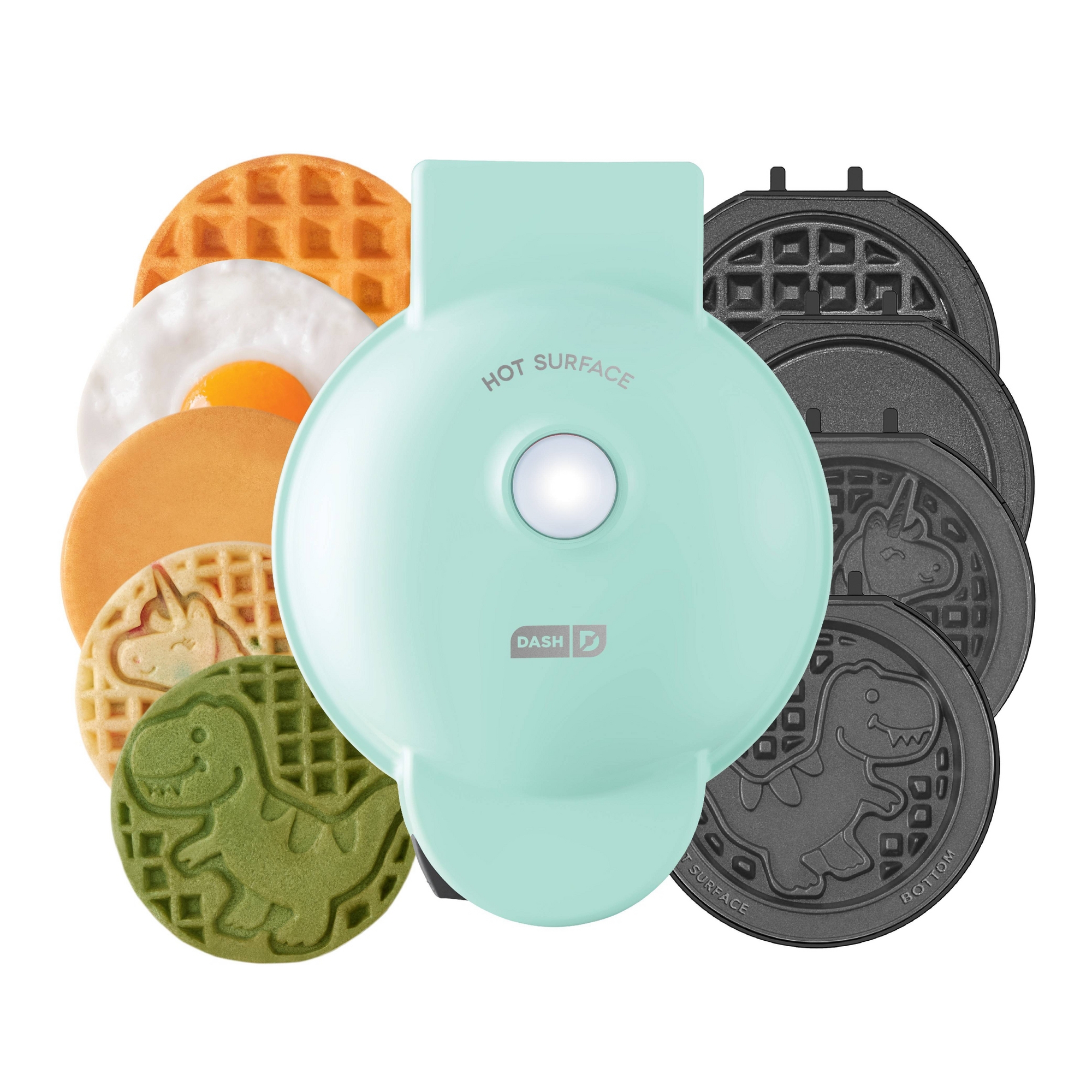 Dash MultiMaker Mini Waffle Maker System with 6 Removeable Holiday Plates