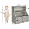 Acekool Kids Bookshelf and Toy Storage, Wooden Organizer Cabinet with Large Cubbies, Bookcase for Playroom or Nursery - 2 of 4