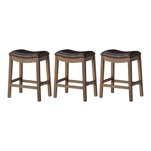 Saddle bar stools set of 3 hotsell