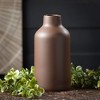 Sullivans 12" Large Matte Dark Brown Bottle Vase, Ceramic - 3 of 4