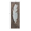 9.75" x 29.75" Metal Feather Wood Wall Décor - Storied Home: Rustic Bohemian Accessory, Distressed Finish - image 3 of 4