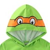 Nickelodeon Teenage Mutant Ninja Turtles TMNT Michelangelo Boys Long Sleeve Hooded Shirt for Big Kids - 4 of 4