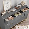 Dresser Bedroom 53.5" Wide Dresser Organizer 7 Drawer w/Golden Metal Handle,Legs - 3 of 4