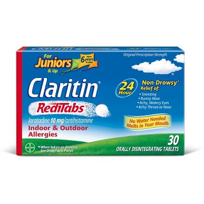 Children's Claritin Loratadine Allergy Relief 24 Hour Non-Drowsy RediTab Dissolving Tablets - 30ct