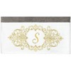 Linum Home Textiles 100% Turkish Cotton MONICA Gold Thread 2PC Embellished Bath Towel Set - 3 of 3