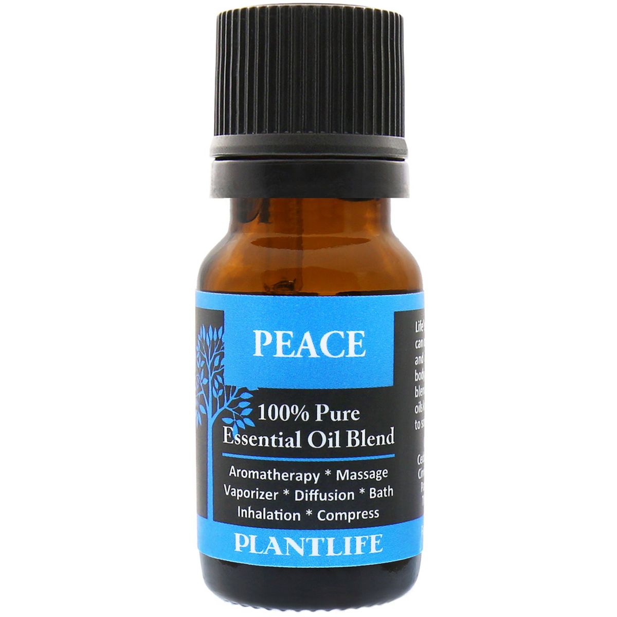 Plantlife Peace Essential Oil Blend – 100% Pure & Therapeutic Grade – Natural, Undiluted & Calming – No Additives or Fillers – 10ml Aromatherapy