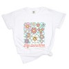 S.W.Smiley Hey Sunshine Flowers - Womens Garment Dyed Tee - 3 of 3